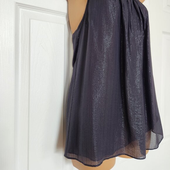 CLUB MONACO SHIMMER TANK SILK BLEND BLUISH GREY SIZE S - Picture 6 of 12